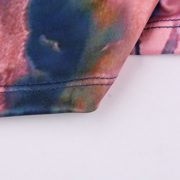 Pink Tie-dye Scrunch Butt Yoga Shorts - Picture 13 of 13